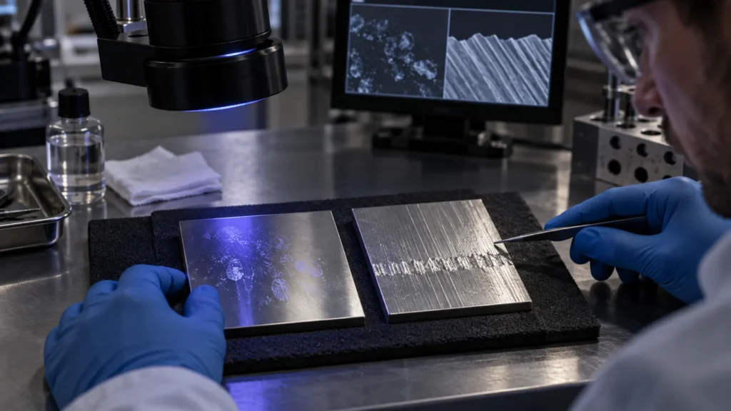 Stainless contamination diagnosis