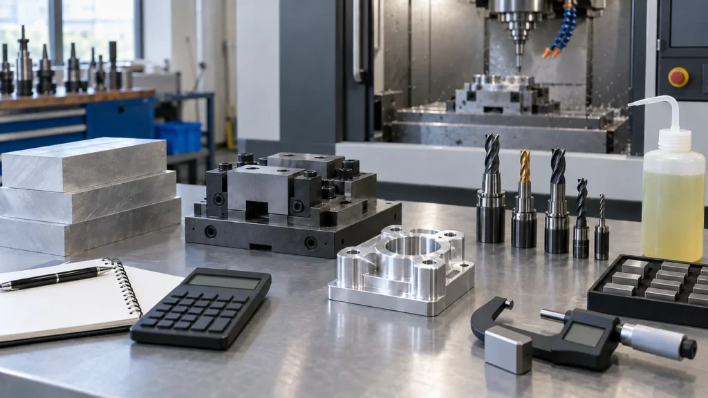 CNC cost model inputs