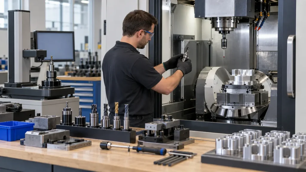 CNC setup preparation
