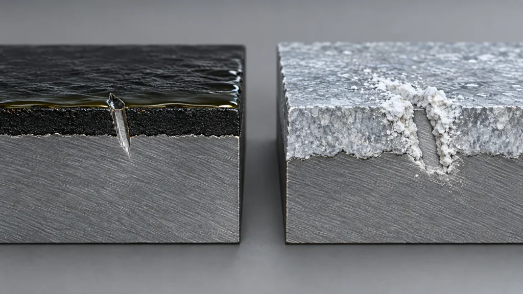 Steel corrosion protection layers
