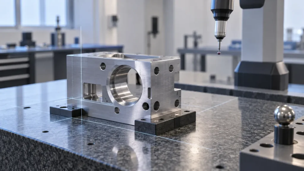 CNC datum inspection setup