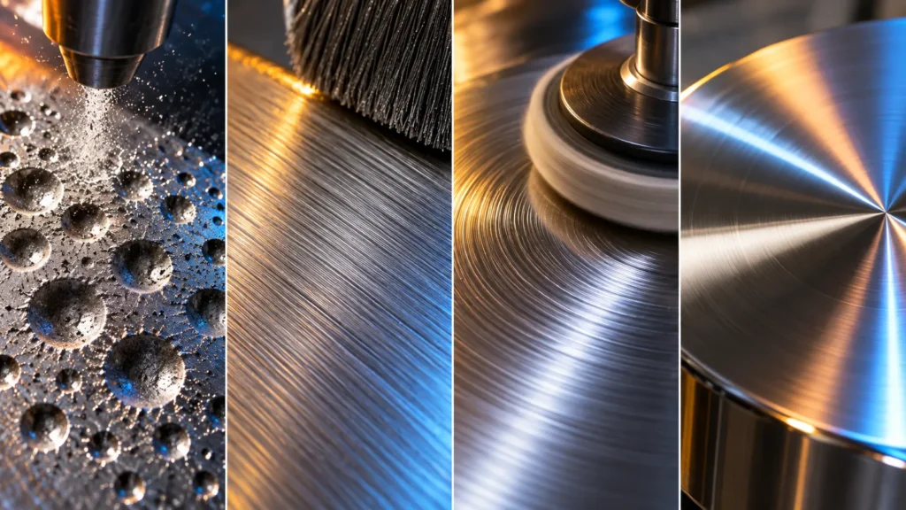 Metal finishing process signatures