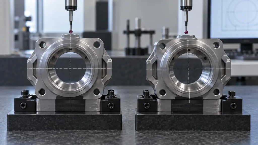 Machining variation comparison