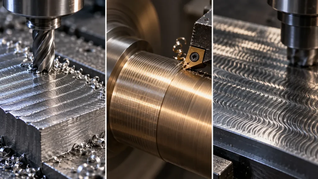 CNC toolpath surface patterns