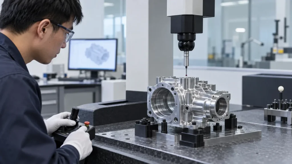 CMM part inspection