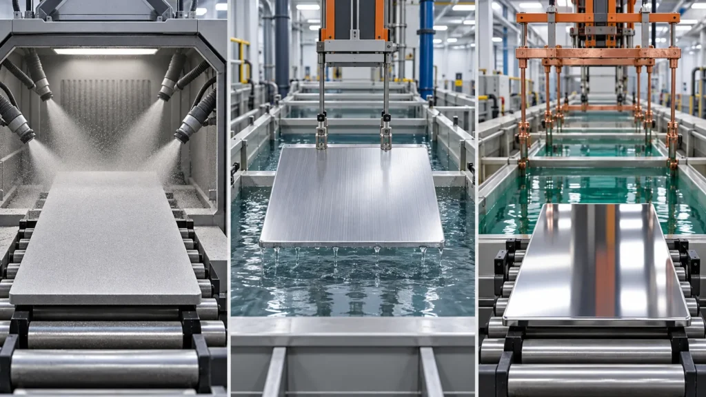 Surface preparation process sequence