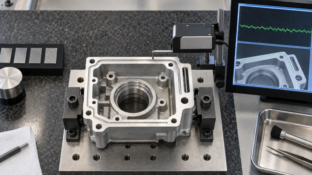 Profilometer measuring sealing face