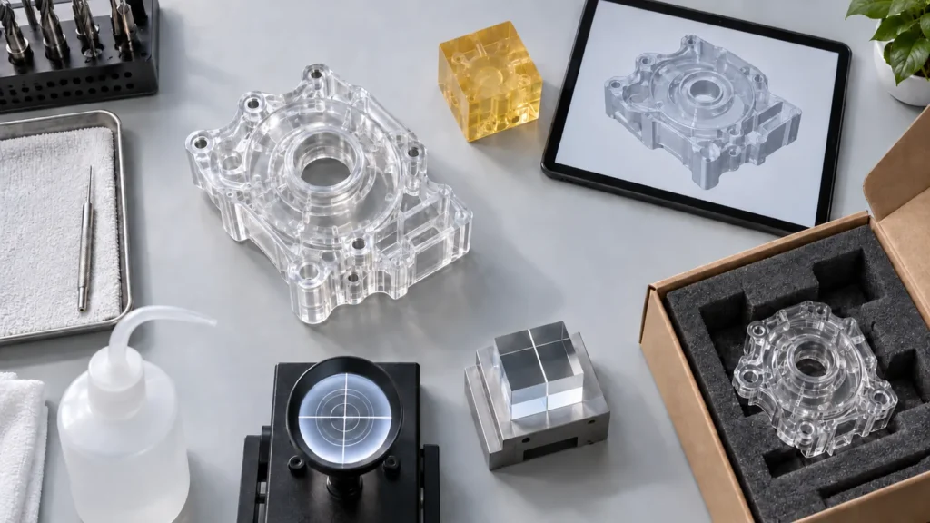 Clear plastic RFQ package