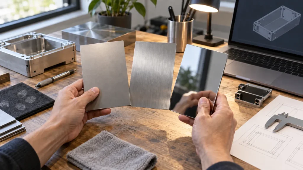 Metal finish buyer samples