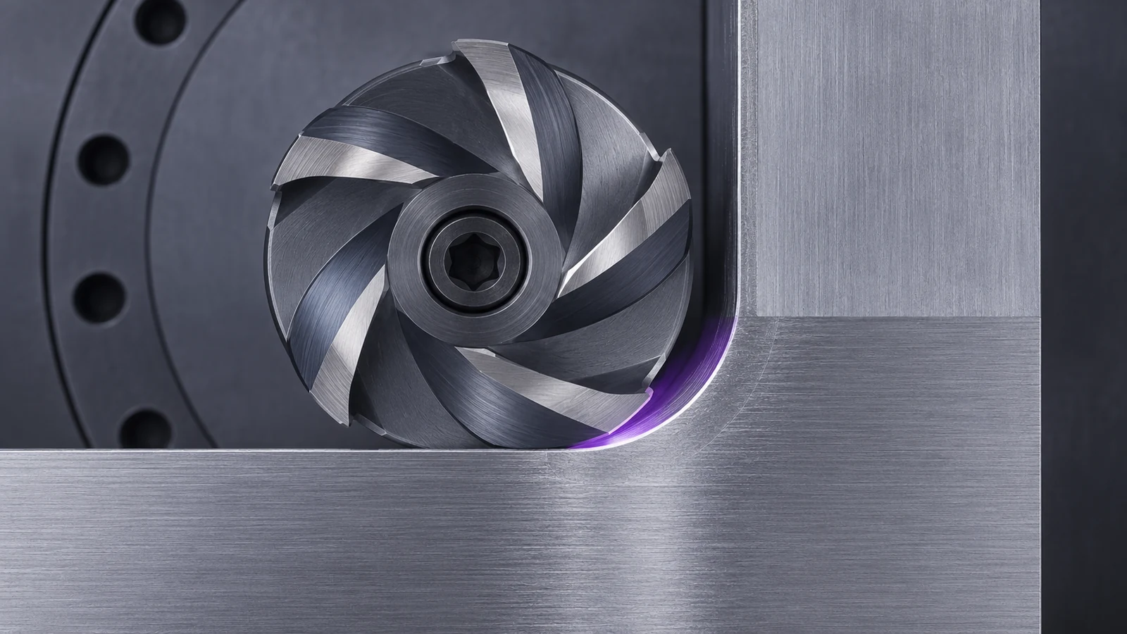 Milling cutter engagement view