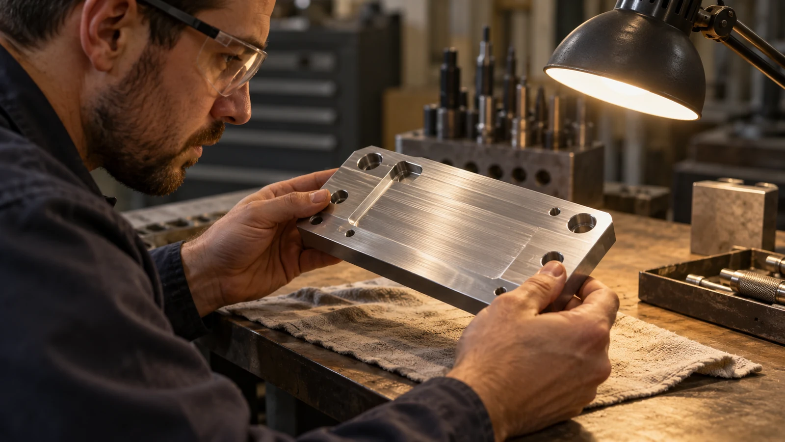 Inspecting milled surface finish
