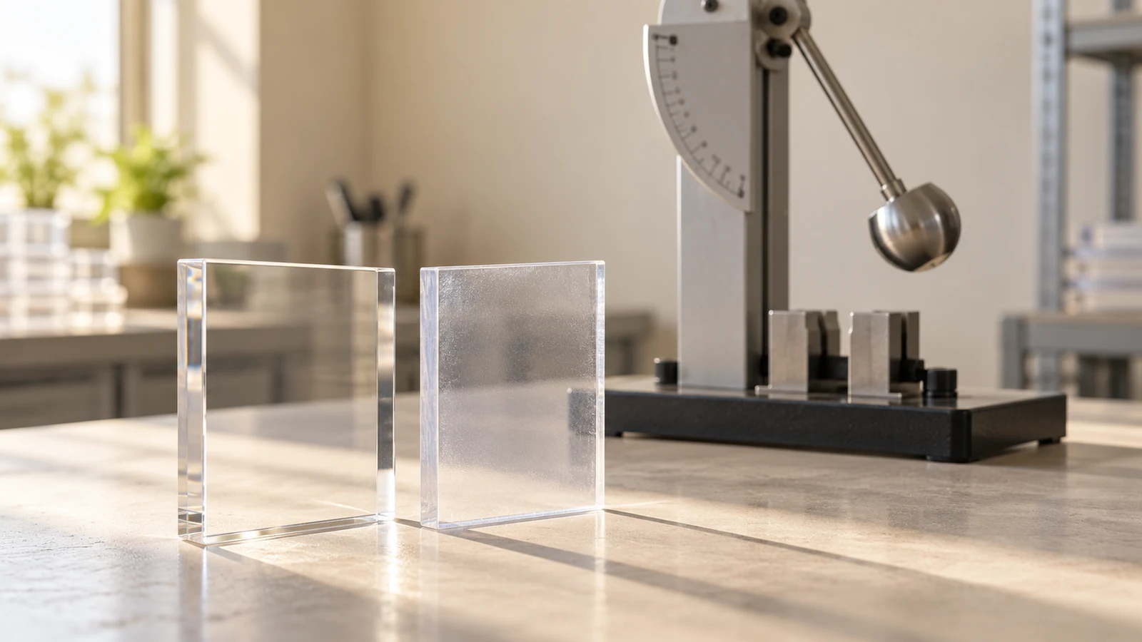 Transparent polymer property comparison