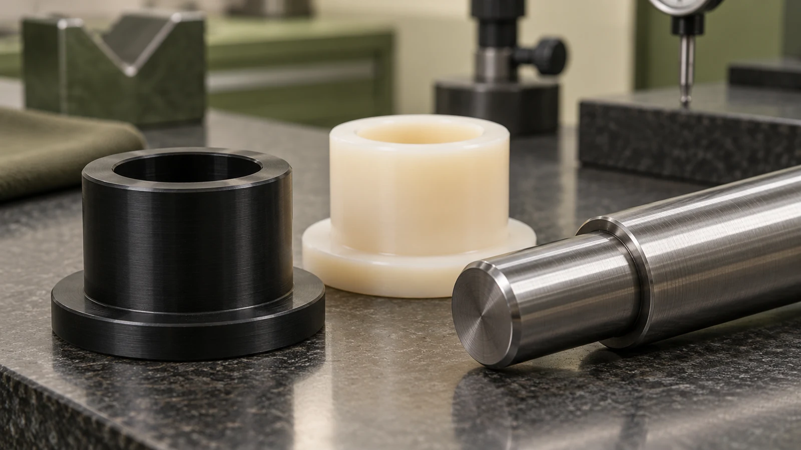 Delrin nylon precision fit components