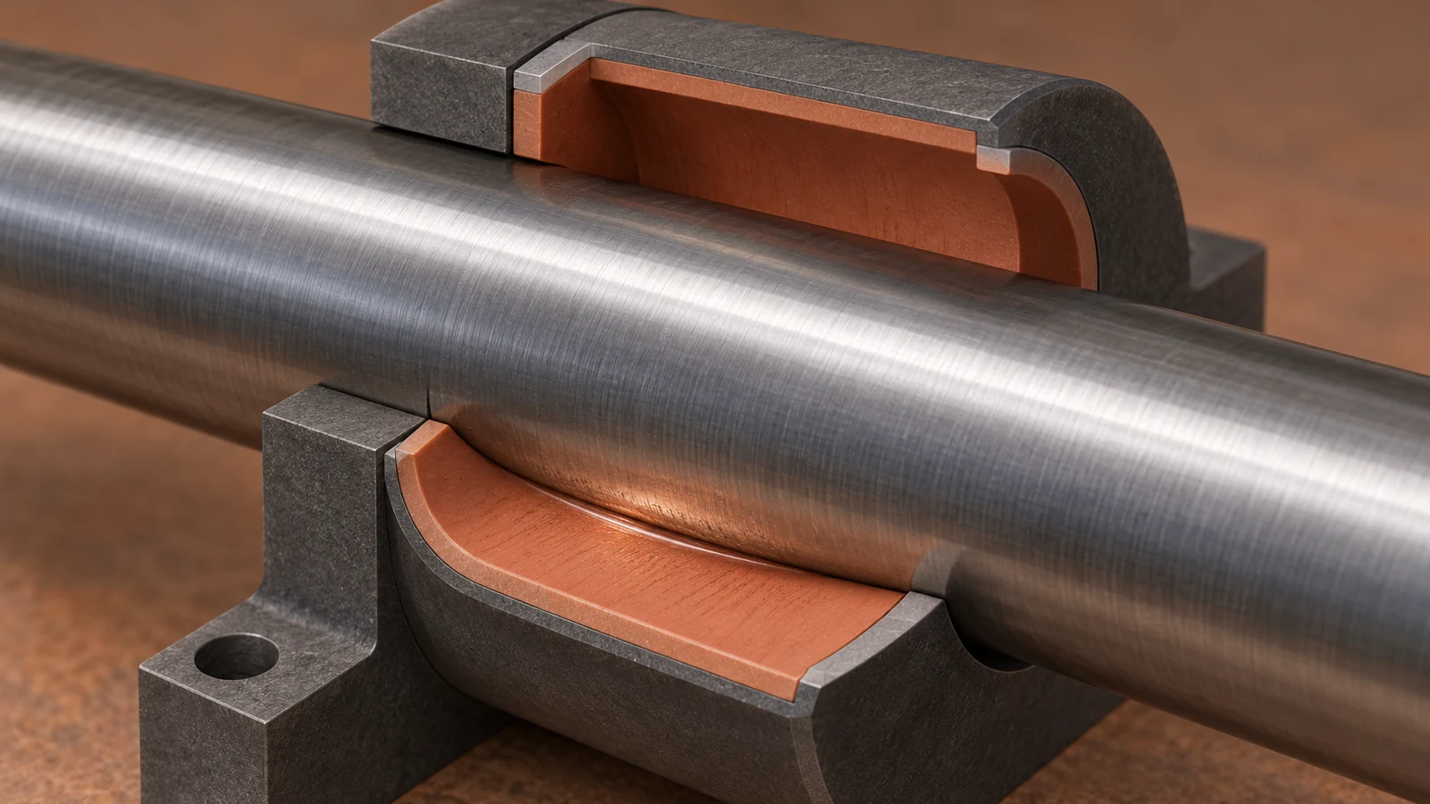 Polymer wear pair under load