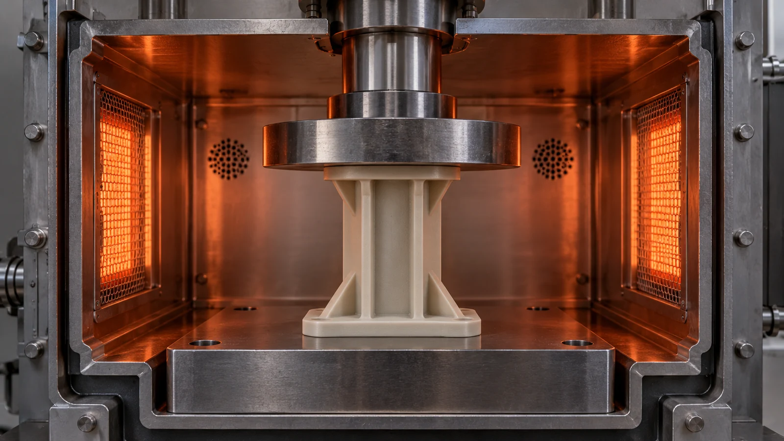 Polymer component under thermal load
