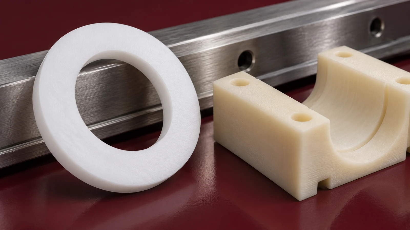 Nylon PTFE sliding contact components
