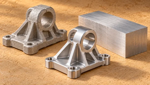 Alumínio fundido ou em tarugo: qual é o ideal para sua peça de CNC?