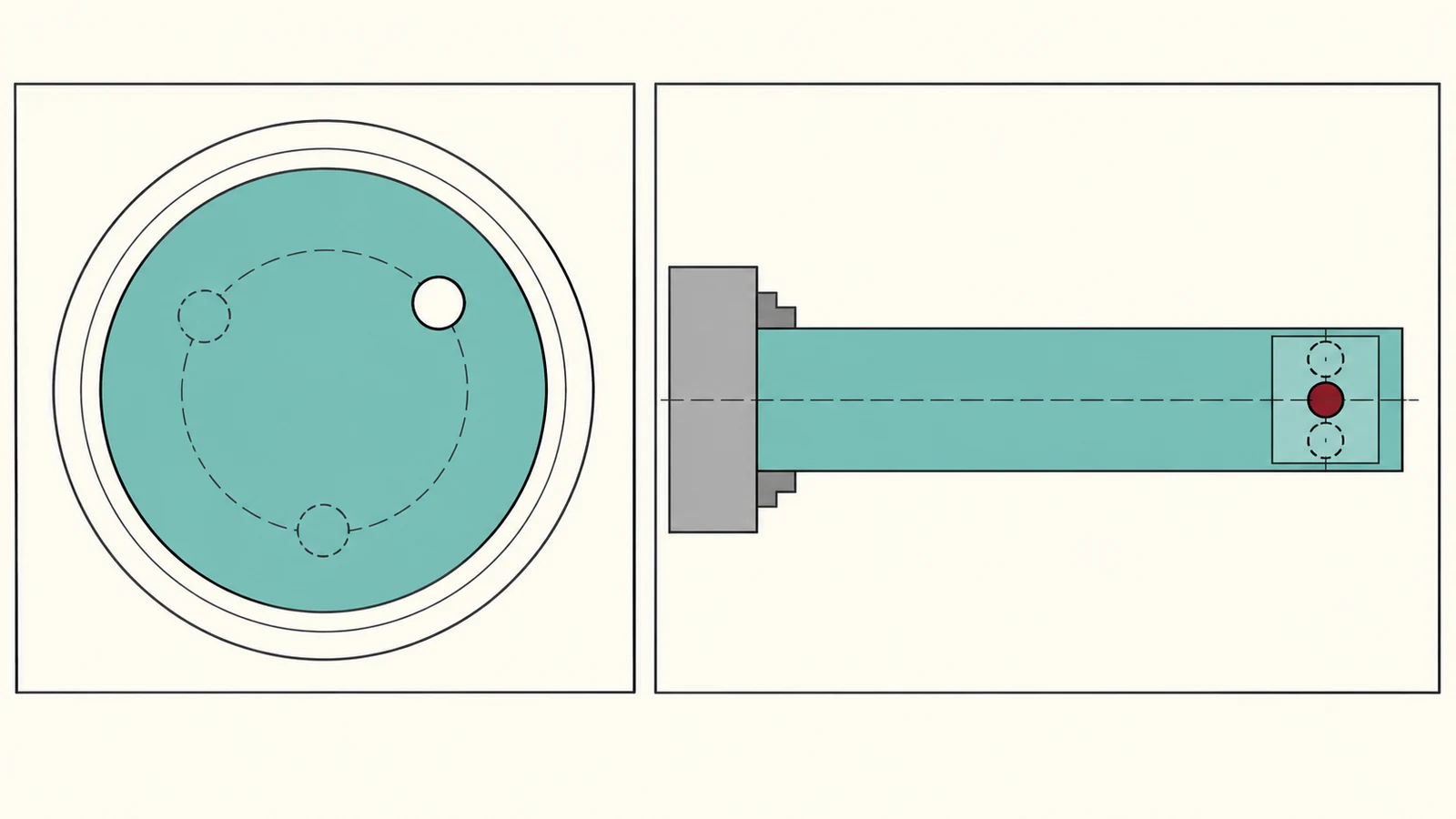 Live tool lathe motion around side geometry