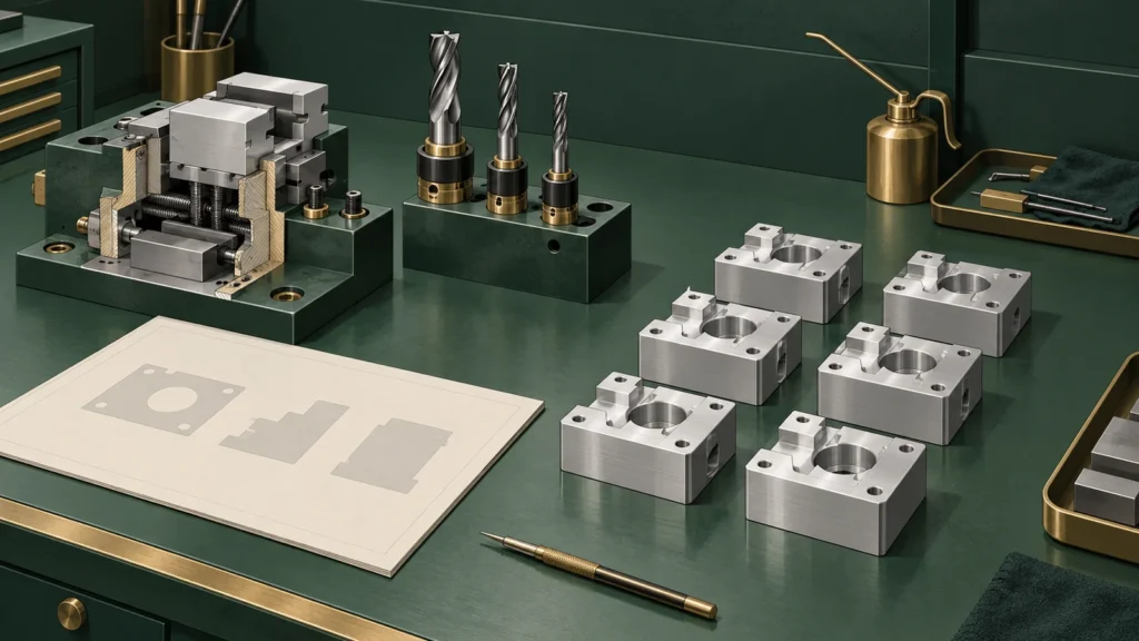 Setup costs beside machined parts