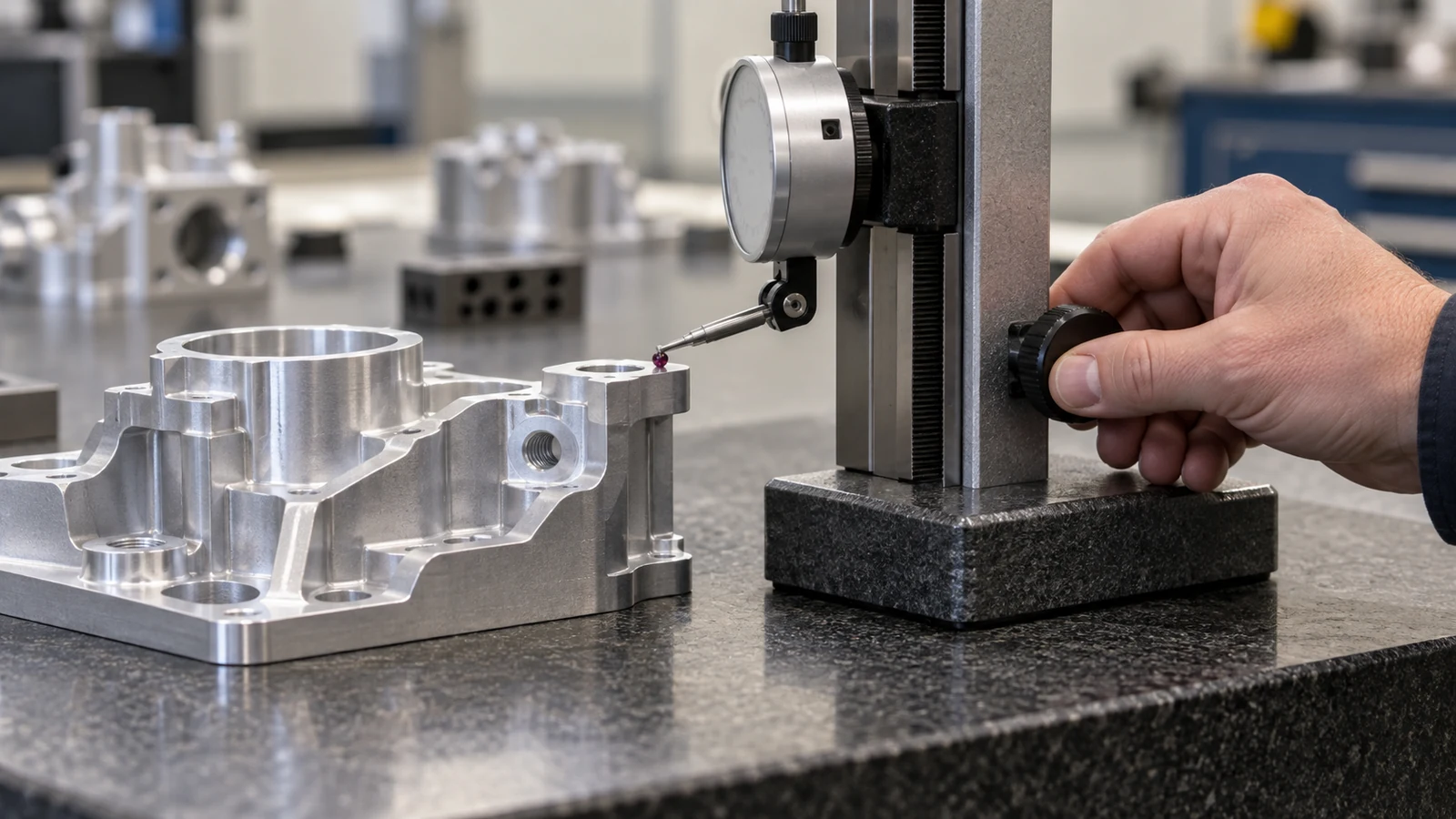 CNC part characteristic inspection
