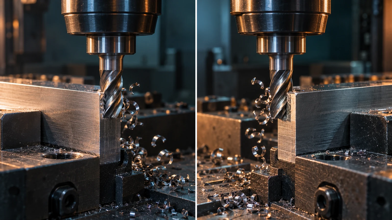 Contrasting edge milling contact sides