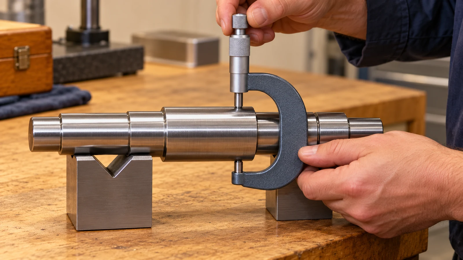 Ground diameter inspection micrometer
