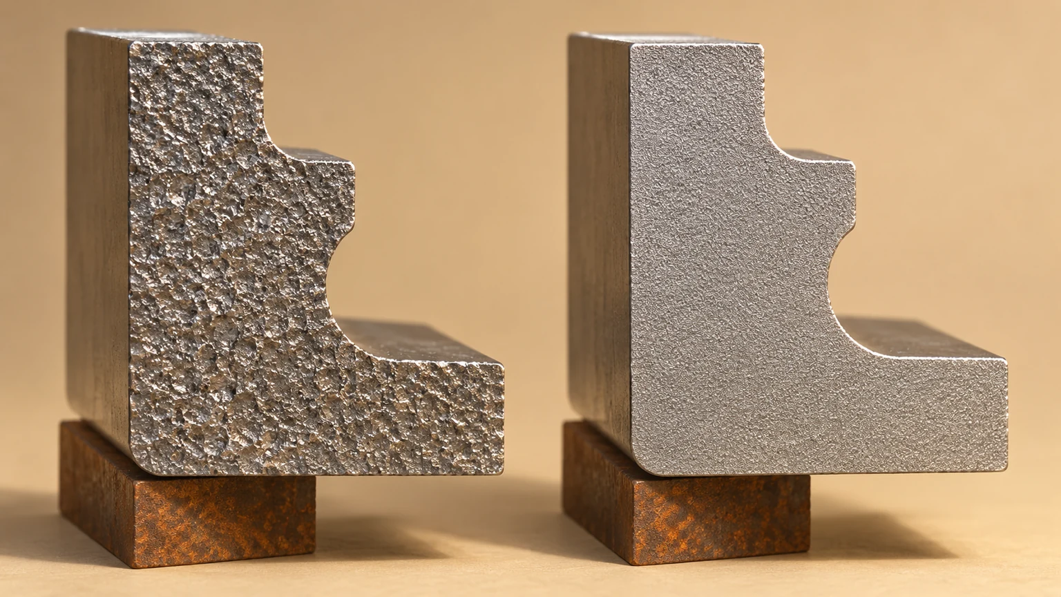 Rough and skimmed profile surfaces