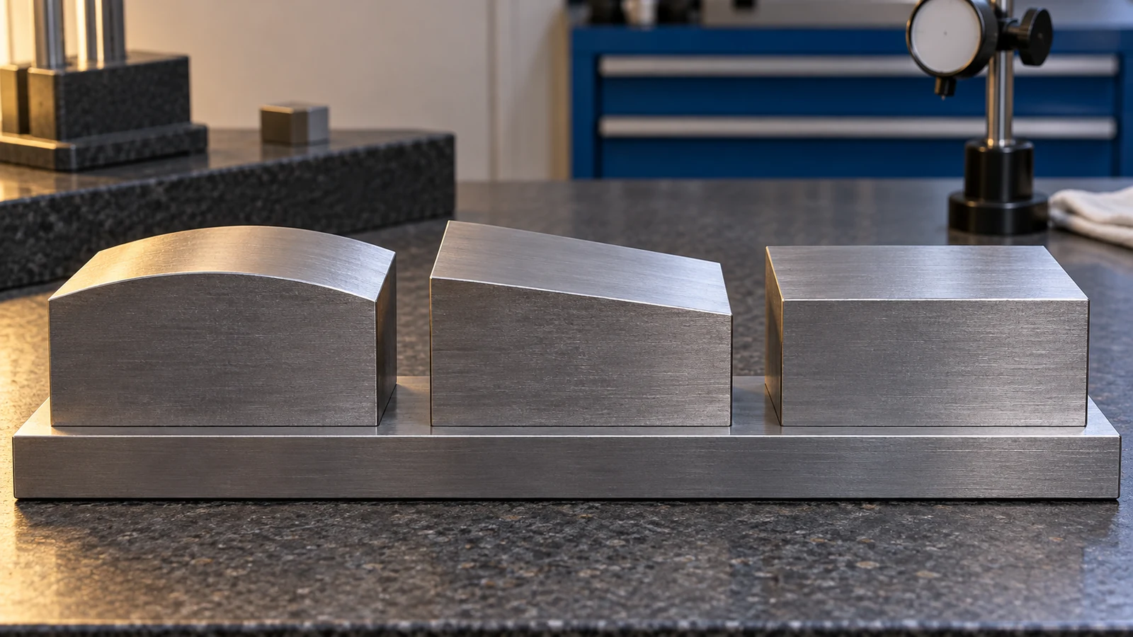 Curved tilted and level faces