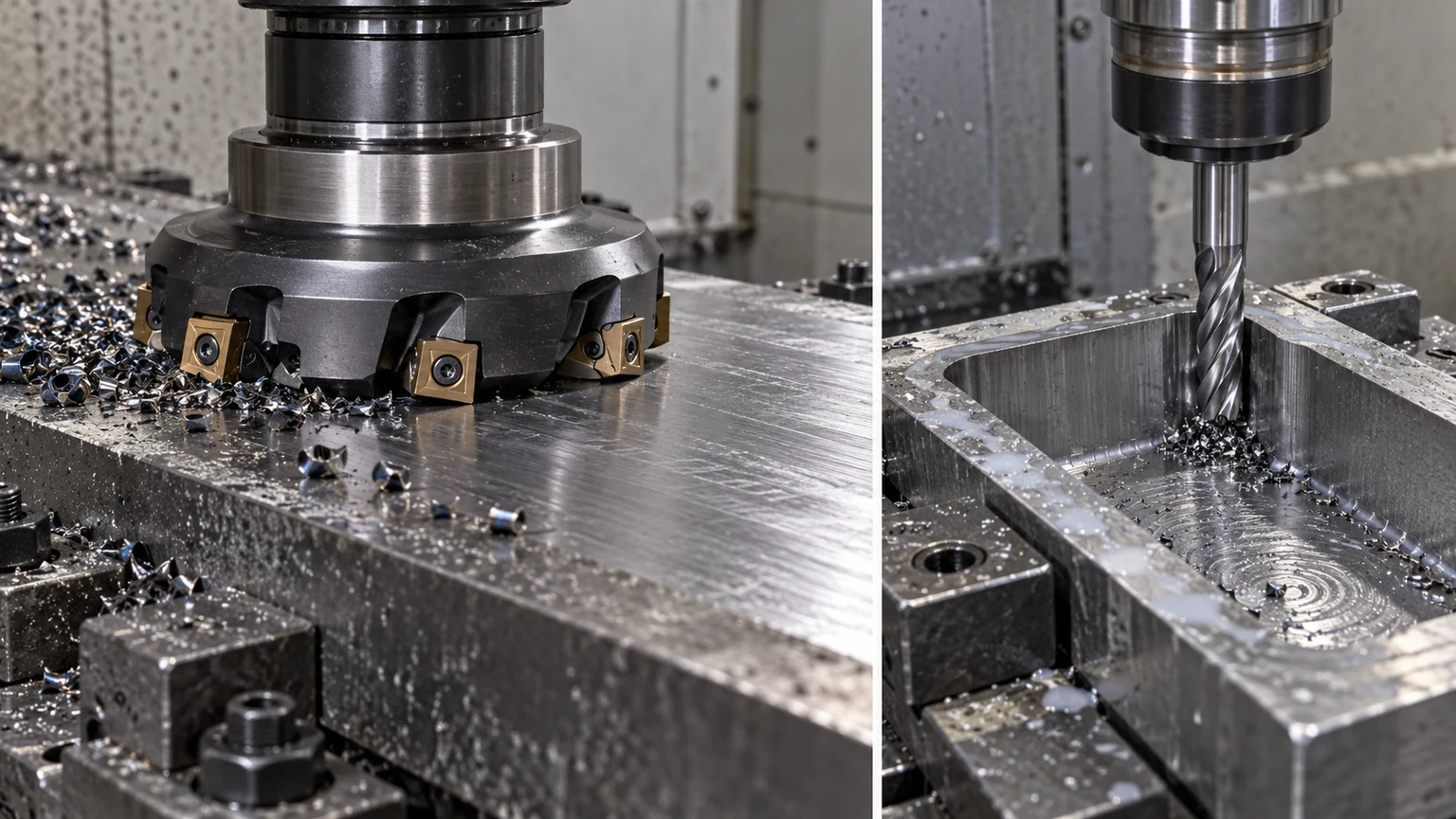 Face mill and end mill tools