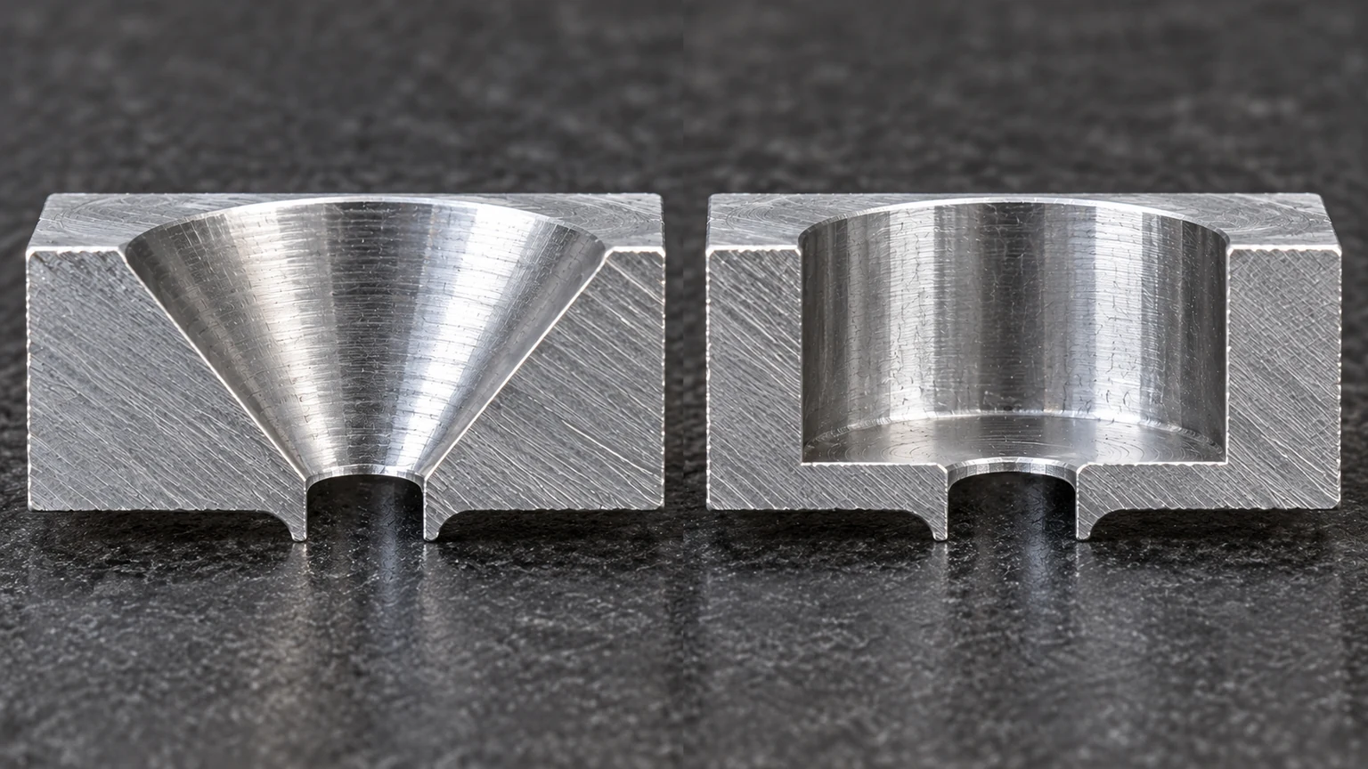 Thin wall recess material section