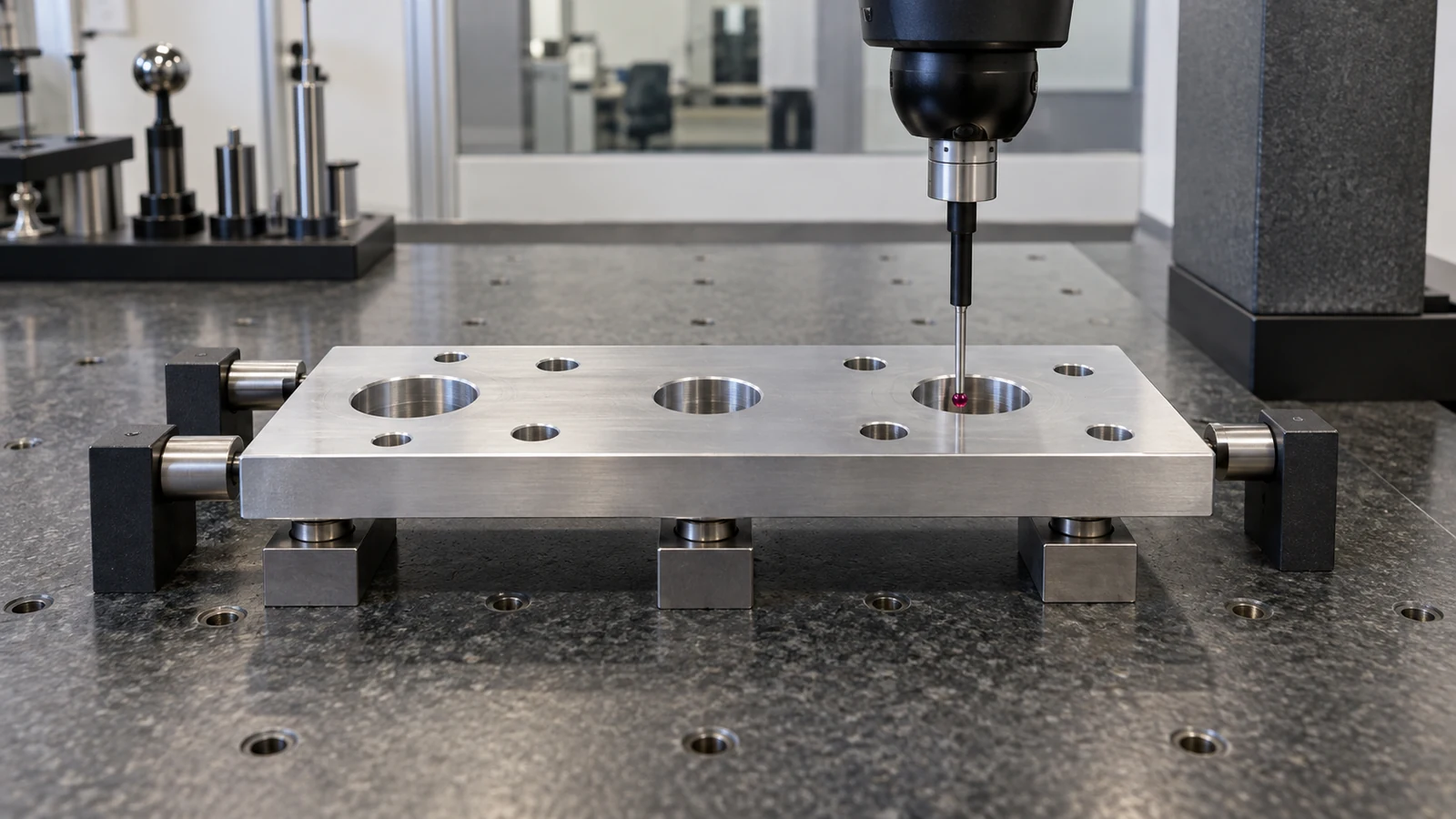 Datum referenced hole inspection