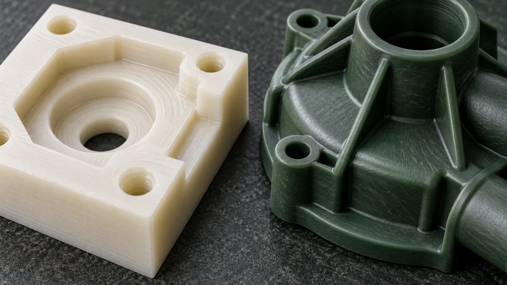 Machined versus molded material evidence