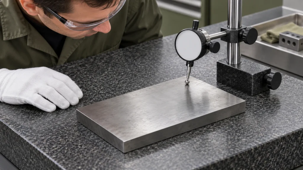 Measuring a cooled ground plate