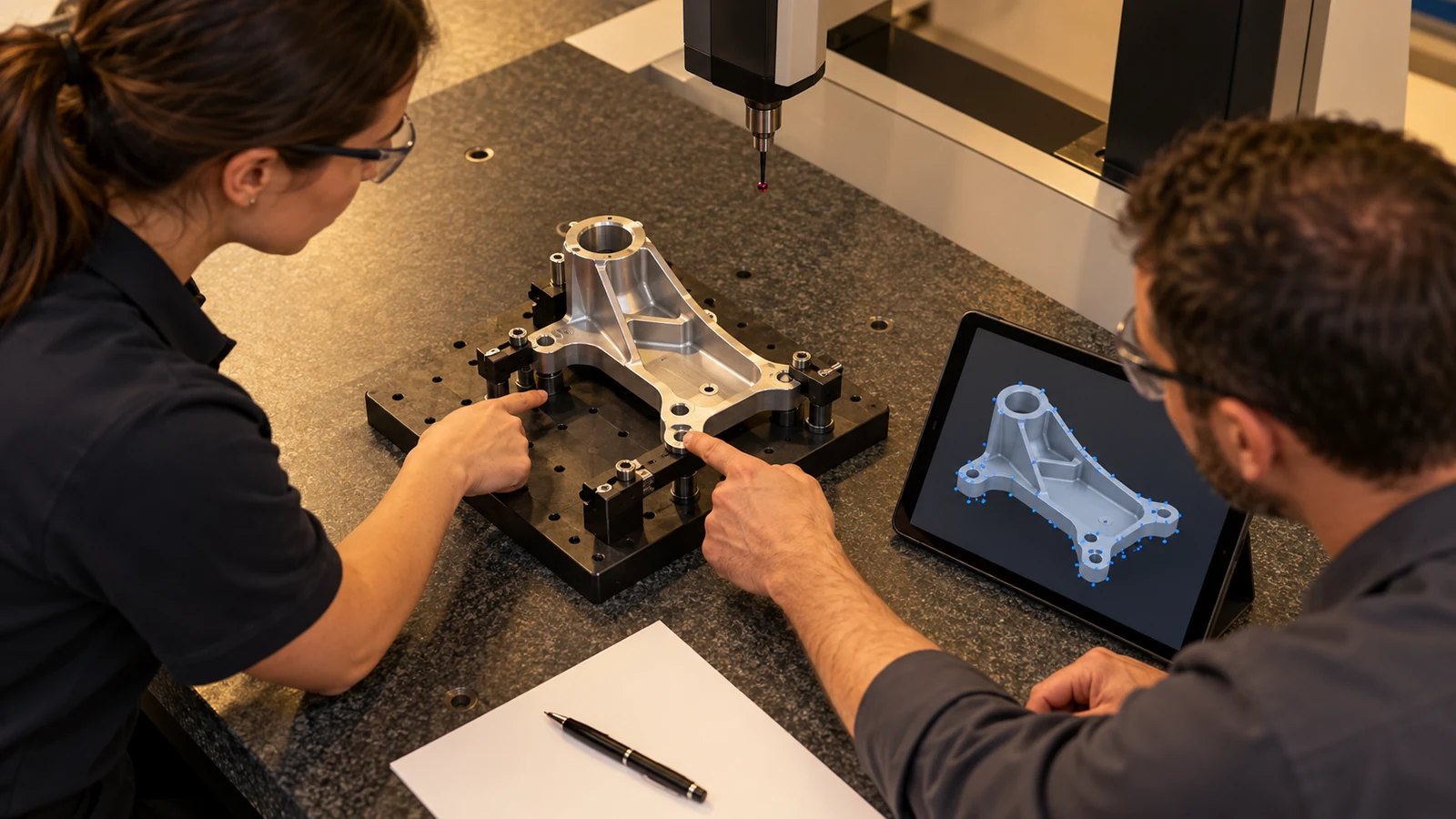 Repeatable CMM measurement setup review