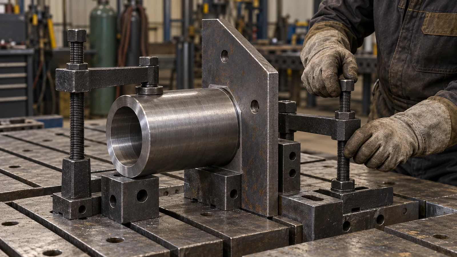 Steel machined part prepared for welding